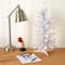 2ft. Pre-Lit White Artificial Christmas Tree, Clear LED Lights
